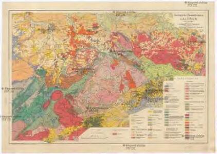 Geologische Übersichtskarte von Sachsen i. M. 1:400 000
