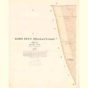 Kojetein - m1240-1-001 - Kaiserpflichtexemplar der Landkarten des stabilen Katasters