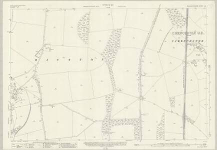 Gloucestershire LI.3 (includes: Ampney Crucis; Baunton; Cirencester; Preston) - 25 Inch Map