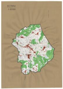Hittnau: Definition der Siedlungen für die eidgenössische Volkszählung am 01.12.1950; Siedlungskarte
