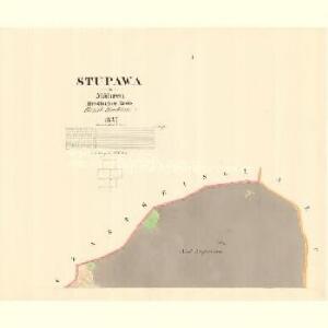 Stupawa - m2938-1-001 - Kaiserpflichtexemplar der Landkarten des stabilen Katasters