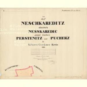 Perstenitz - c5706-1-001 - Kaiserpflichtexemplar der Landkarten des stabilen Katasters
