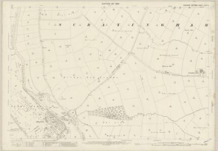Yorkshire CLVIII.8 (includes: Bossall With Buttercrambe; Scrayingham; Skirpenbeck) - 25 Inch Map