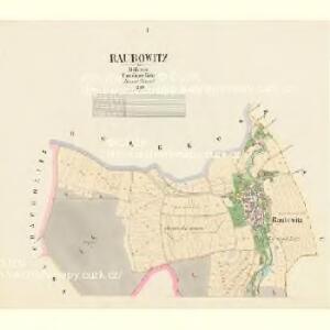 Raubowitz - c2364-1-001 - Kaiserpflichtexemplar der Landkarten des stabilen Katasters