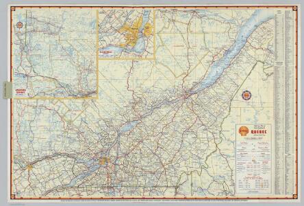 Shell Highway Map of Quebec.