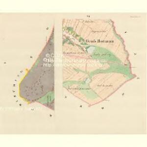 Gross Beranau - m3334-1-001 - Kaiserpflichtexemplar der Landkarten des stabilen Katasters