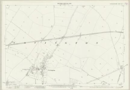 Huntingdonshire XVI.14 (includes: Catworth; Covington; Dean and Shelton; Tilbrook) - 25 Inch Map