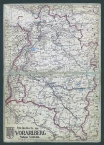 Prov[isorische] Landkarte von Vorarlberg