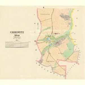 Czihowitz - c1013-1-002 - Kaiserpflichtexemplar der Landkarten des stabilen Katasters