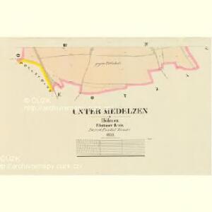 Unter Medelzen - c1340-1-002 - Kaiserpflichtexemplar der Landkarten des stabilen Katasters