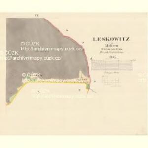 Leskowitz - m1584-1-006 - Kaiserpflichtexemplar der Landkarten des stabilen Katasters