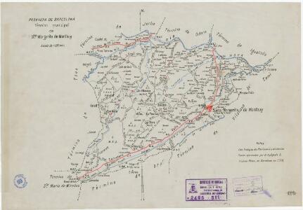 Mapa planimètric de Santa Margarida de Montbui