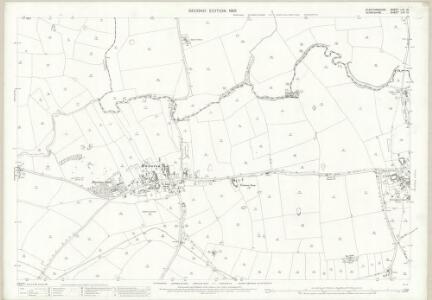 Derbyshire LXII.12 (includes: Clifton Campville and Haunton; Edingale; Lullington) - 25 Inch Map