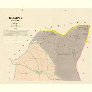 Blisowa (Blizow) - c0286-1-001 - Kaiserpflichtexemplar der Landkarten des stabilen Katasters