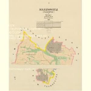 Marzowitz (Marčowic) - c4474-1-001 - Kaiserpflichtexemplar der Landkarten des stabilen Katasters
