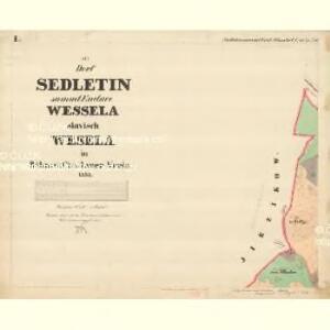Wessela (Wesela) - c8503-1-001 - Kaiserpflichtexemplar der Landkarten des stabilen Katasters