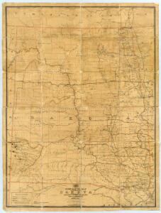 Post route map of the Territory of Dakota.