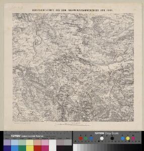 Uebersichtskarte des eidg. Truppenzusammenzuges von 1865