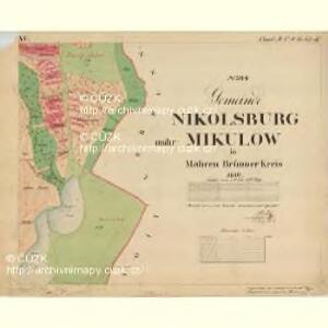 Nikolsburg - m1785-1-020 - Kaiserpflichtexemplar der Landkarten des stabilen Katasters