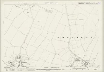 Northamptonshire XXXIV.2 (includes: Brington and Molesworth; Bythorn and Keyston) - 25 Inch Map