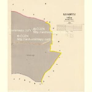 Kojowitz - c3266-1-002 - Kaiserpflichtexemplar der Landkarten des stabilen Katasters