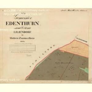 Edenthurn - m3465-1-001 - Kaiserpflichtexemplar der Landkarten des stabilen Katasters