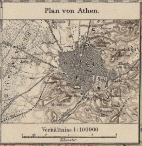 Plan von Athen