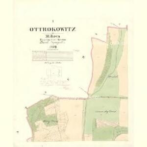 Ottrokowitz - m2208-1-001 - Kaiserpflichtexemplar der Landkarten des stabilen Katasters