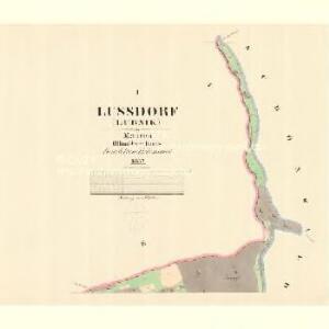 Lussdorf (Lubnik) - m1638-1-001 - Kaiserpflichtexemplar der Landkarten des stabilen Katasters