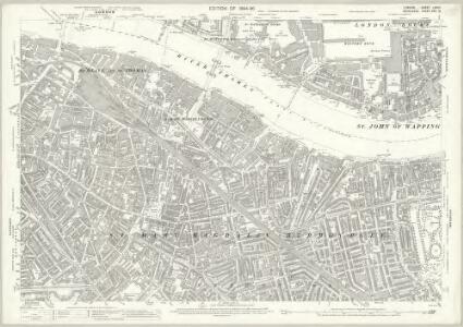 London (Edition of 1894-96) LXXVII (includes: Bermondsey; London; Stepney) - 25 Inch Map