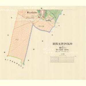 Hradisko - m0894-1-002 - Kaiserpflichtexemplar der Landkarten des stabilen Katasters