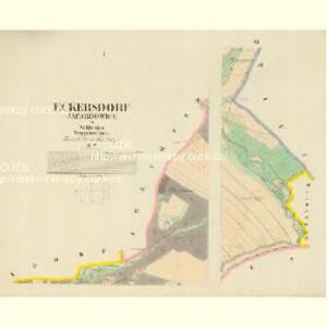 Eckersdorf (Jacardowice) - m1013-1-001 - Kaiserpflichtexemplar der Landkarten des stabilen Katasters