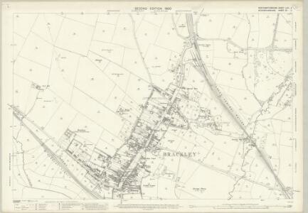 Northamptonshire LXIII.2 (includes: Brackley St Peter; Hinton in the Hedges; Turweston; Whitfield) - 25 Inch Map