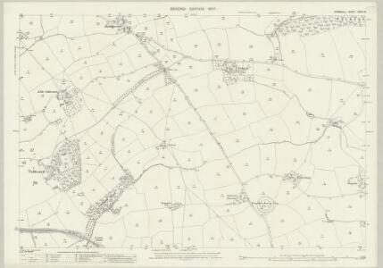 Cornwall XXXVI.16 (includes: Menheniot; St Germans) - 25 Inch Map