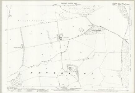 Wiltshire LXXV.2 (includes: Bower Chalke; Broad Chalke; Martin; Pentridge) - 25 Inch Map