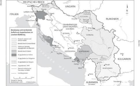 Besetzung und territoriale Aufteilung Jugoslawiens im Zweiten Weltkrieg