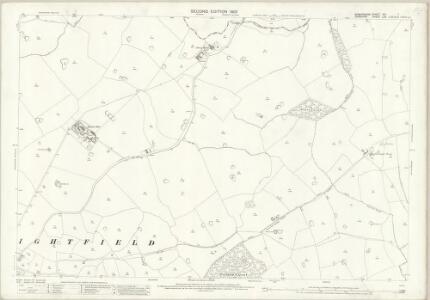 Shropshire VIII.7 (includes: Dodcott Cum Wilkesley; Ightfield; Moreton Say; Whitchurch Rural) - 25 Inch Map