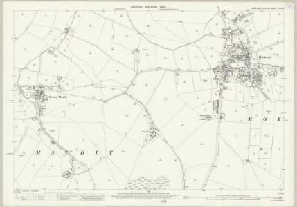 Northamptonshire XLVI.15 (includes: Bozeat; Easton Maudit) - 25 Inch Map