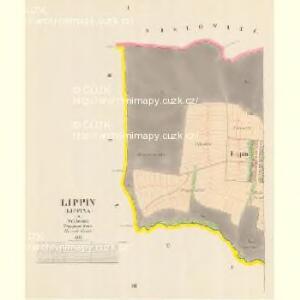 Lippin (Lippina) - m1561-1-001 - Kaiserpflichtexemplar der Landkarten des stabilen Katasters