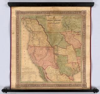 A New Map of Texas Oregon and California With The Regions Adjoining.
