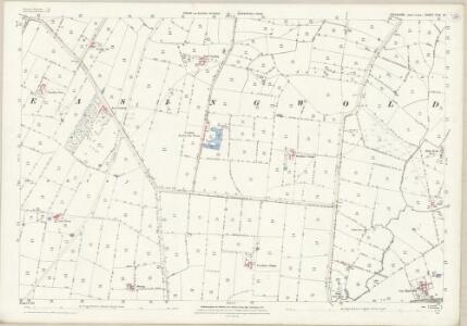 Yorkshire CXXI.15 (includes: Alne; Easingwold) - 25 Inch Map