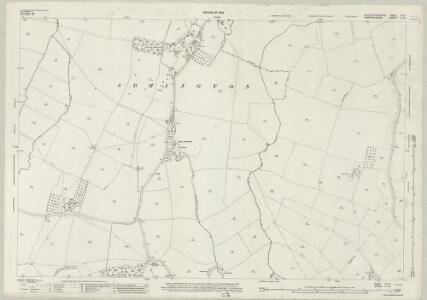 Gloucestershire IV.14 (includes: Admington; Ilmington; Quinton; Whitchurch) - 25 Inch Map