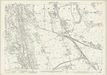 Denbighshire XXVIII.3 (includes: Broughton; Gwersyllt) - 25 Inch Map