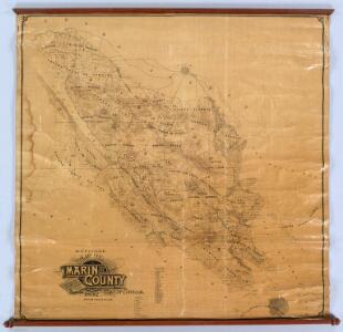 Official Map Of Marin County, California.