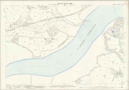 Cornwall XLV.12 (includes: Antony; Saltash; Torpoint) - 25 Inch Map