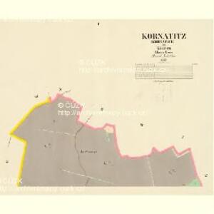 Kornatitz (Kornatice) - c3337-1-001 - Kaiserpflichtexemplar der Landkarten des stabilen Katasters