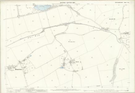 Northumberland (Old Series) X.13 (includes: Branxton; Ford) - 25 Inch Map
