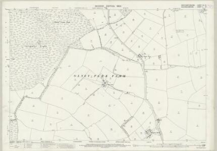 Northamptonshire LIII.10 (includes: Olney Park Farm; Olney; Warrington; Weston Underwood; Yardley Hastings) - 25 Inch Map