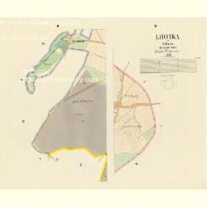 Lhotka - c3952-1-002 - Kaiserpflichtexemplar der Landkarten des stabilen Katasters