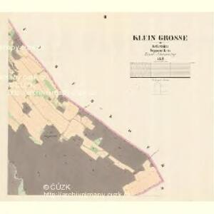 Klein Grosse - m1683-1-002 - Kaiserpflichtexemplar der Landkarten des stabilen Katasters
